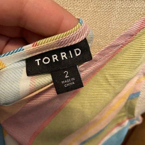 Torrid Ava - Multistripe Stretch Challis Cami Size‎ 2x. - Picture 4 of 5